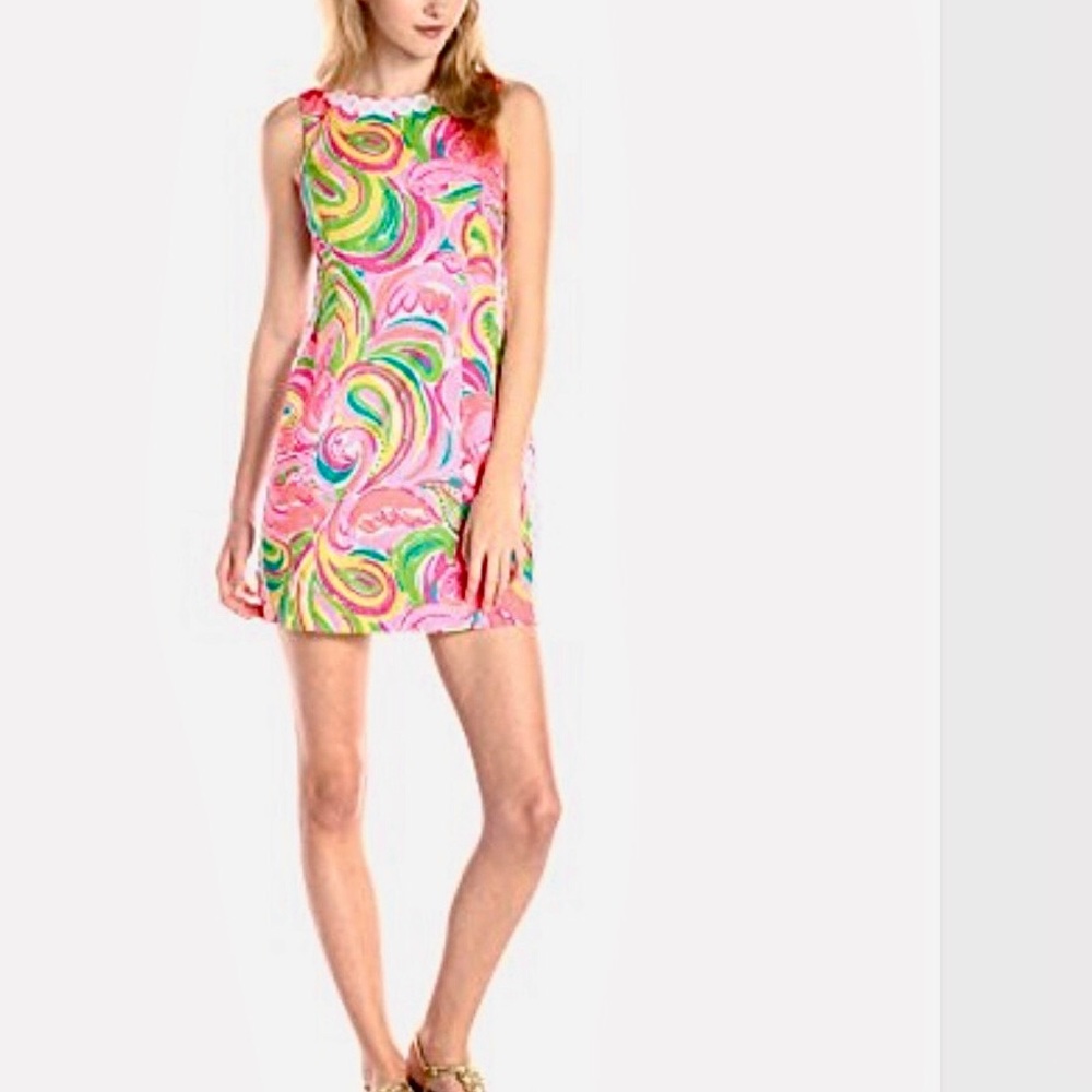 PULITZER MILA ALLNIGHTER FLAMINGO DRESS